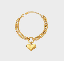 Half Chunky Chain Titanium Steel Bracelet