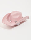 Fame Rhinestone Pave Heart Cowboy Hat