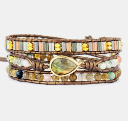 Handmade Triple Layer Beaded Bracelet