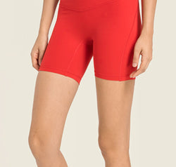 Seamless High-Rise Wide Waistband Biker Shorts