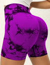 Tie-Dye High Waist Active Shorts