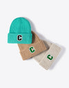 Letter C Patch Cuffed Beanie