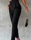 High Waist Wide Waistband Pants