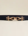 Alloy Buckle Elastic Belt