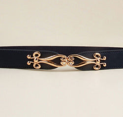 Alloy Buckle Elastic Belt