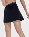 Pocketed Elastic Waist Active Skirt