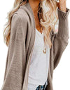 Open Front Dolman Sleeve Longline Cardigan