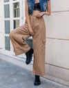 Pocketed Wide Leg Elastic Waist Pants