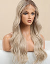 13*2" Wave Lace Front Synthetic Wigs in Gold 26" Long 150% Density