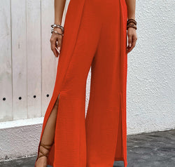 Slit Wide Leg Pants
