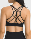 Breathable Crisscross Back Sports Bra