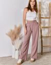 RISEN High Waist Slit Wide Leg pants