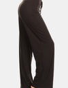 Leggings Depot High Waist Drawstring Wide Leg Pants