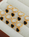 18K Gold-Plated Heart Drop Earrings