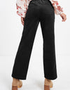 Pocketed Elastic Waist Straight Pants