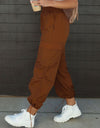 High Waist Drawstring Pants with Pockets