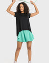 Tie Back Short Sleeve Sports Tee