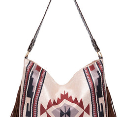 Geometric Canvas Tote Bag