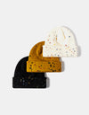 Confetti Rib-Knit Cuff Beanie