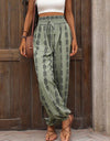 Tied Printed High Waist Pants