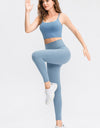 Slim Fit Wide Waistband Long Sports Pants