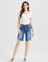 BAYEAS Full Size Super High Rise Denim Bermuda Shorts