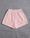 Drawstring Pocketed Elastic Waist Shorts