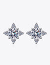 Four Leaf Clover 2 Carat Moissanite Stud Earrings