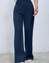 Basic Bae Full Size Ribbed High Waist Flare Pants