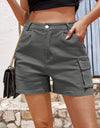 Pocketed High Waist Shorts