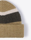 Tricolor Cuffed Knit Beanie