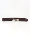 Zinc Alloy Buckle Elastic PU Belt