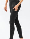 Full Size Slim Fit High Waist Long Sports Pants with Pockets