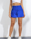 Breathable Smocked Sports Shorts