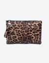 Leopard PU Leather Clutch