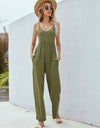 Adjustable Spaghetti Strap Jumpsuit with Pockets