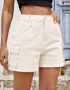 Pocketed High Waist Shorts