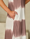 Tie-Dye V-Neck Maxi Cami Dress