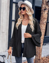 Eyelet Bell Sleeve Cardigan