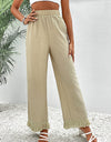 Fringe Detail Wide Leg Pants