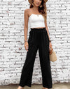 Double Take Elastic Waist Straight Leg Pants with Pockets