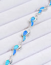 Opal Dolphin 925 Sterling Silver Bracelet