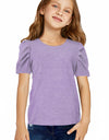 Round Neck Puff Sleeve T-Shirt