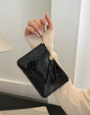 PU Leather Tassel Trim Card Case