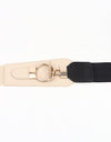 PU Elastic Wide Belt with Alloy Buckle