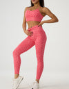 Leopard Crisscross Top and Leggings Active Set