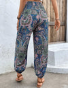 Printed Smocked Waist Pants