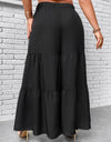 Plus Size Tiered Wide Leg Pants