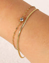 Icing on the Cake Rhinestone Double-Layered Bracelet