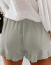 Full Size Ruffled Elastic Waist Shorts